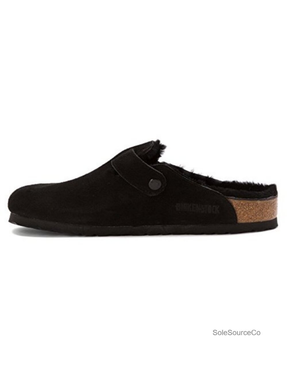 Suede Mocc with Buckle, Leather Lining & Cork Sole
